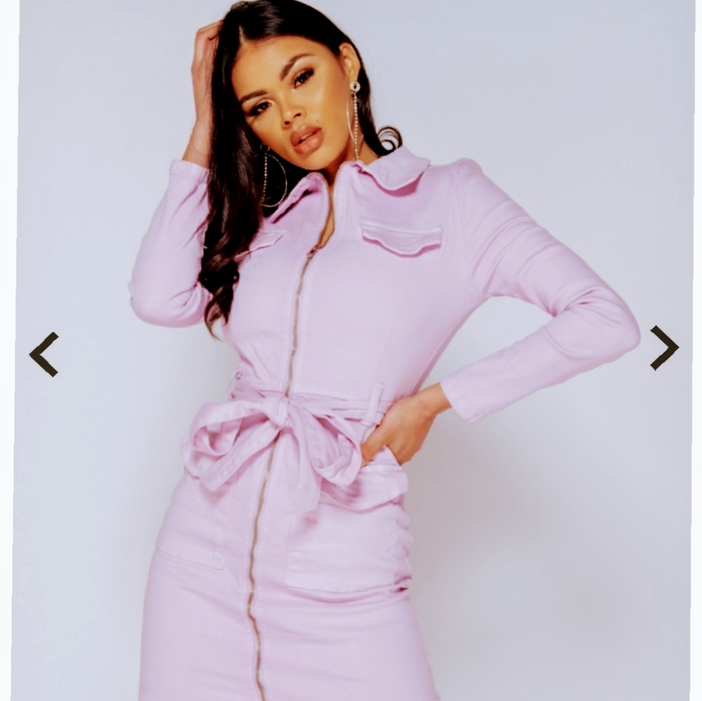 sexy denim mini dress - Picture 2 of 4